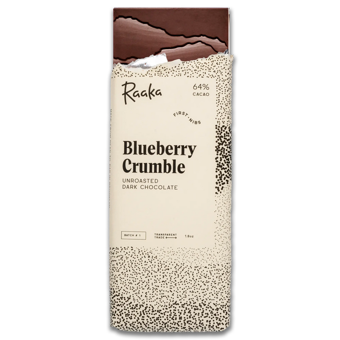 Raaka Blueberry Crumble bar